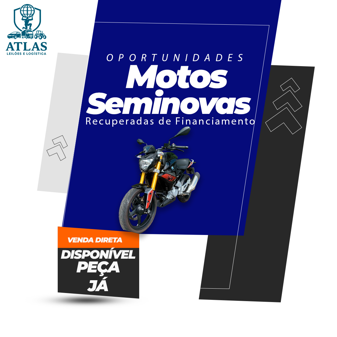 Leilão 15678 - Oportunidades Motos Seminovas Recuperadas de Financiamento